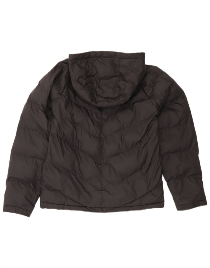 Nike Wattierte Jacke mit Kapuze für Jungen, 13–14 Jahre, XL, schwarzes Polyester