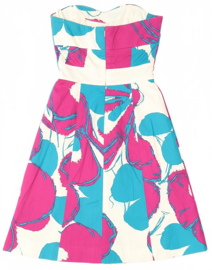 Trägerloses Kleid für Damen von Coast, Größe S, Größe S, rosa, geblümt, Baumwolle