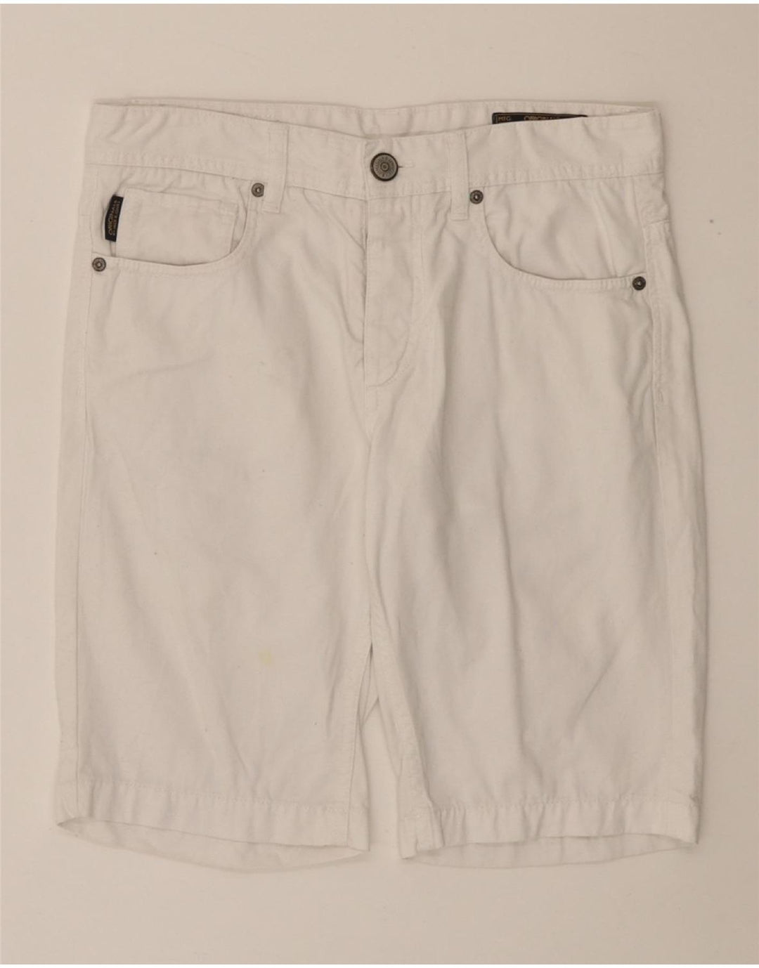 JACK & JONES Herren Jeansshorts W30 mittelweiße Baumwolle