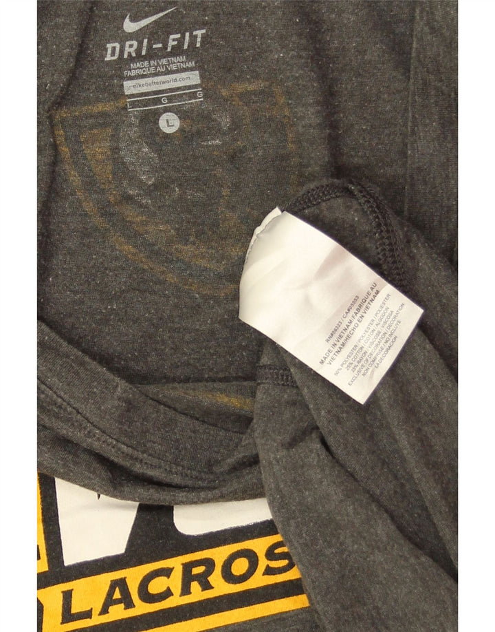 NIKE Damen VCU Rams Graphic Top Langarm UK 16 Large Grau Polyester
