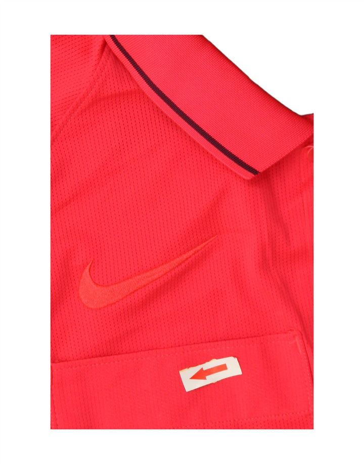 Nike Herren Dri Fit Poloshirt Mittelrosa Farbblock-Polyester