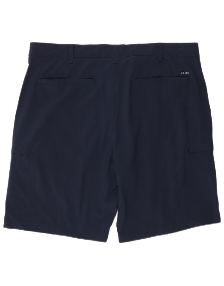 IZOD Herren Cargoshorts W38 XL Marineblau Polyester