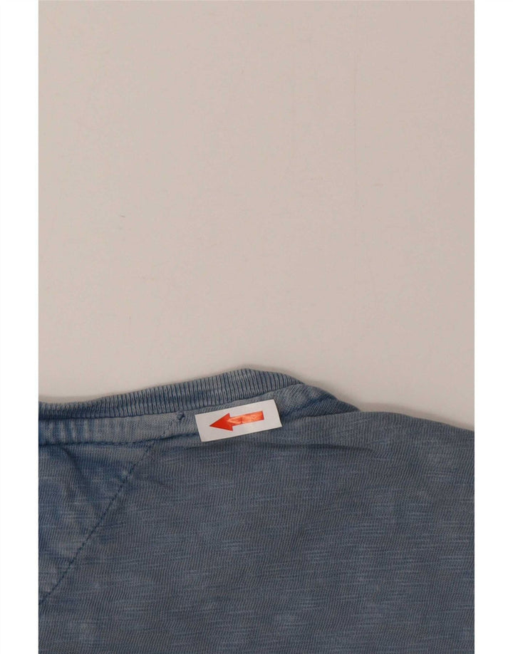 Tommy Hilfiger Herren T-Shirt Top Large Blau Baumwolle