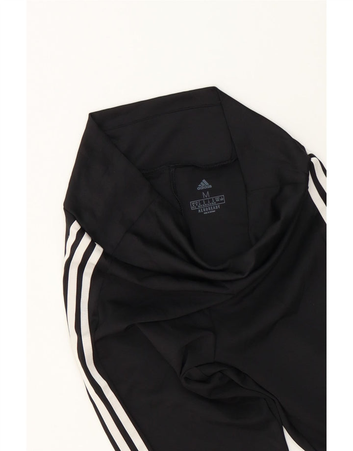 ADIDAS Womens Aeroready Leggings UK 12/14 Medium  Black Vintage Adidas and Second-Hand Adidas from Messina Hembry 