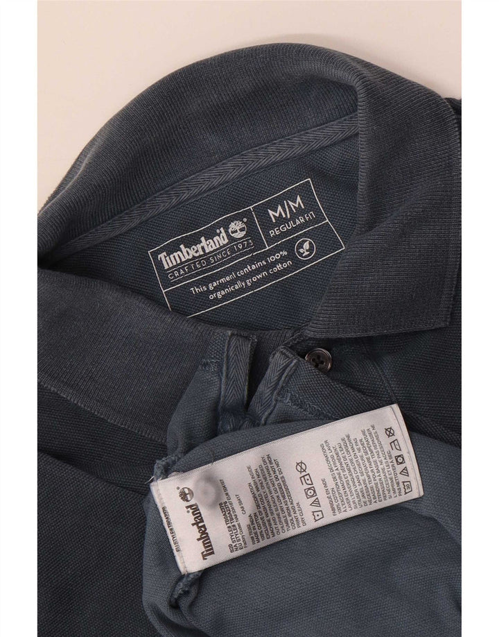 Timberland Herren-Poloshirt mit normaler Passform, mittelmarineblaue Baumwolle