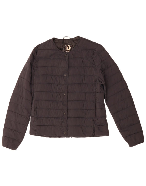 Dack's Wattierte Damenjacke UK 10 Small Marineblaues Nylon