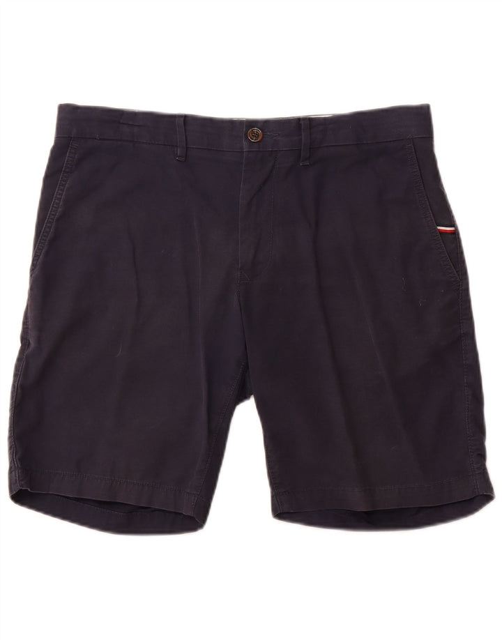 Tommy Hilfiger Herren Chino-Shorts W34 Große marineblaue Baumwolle