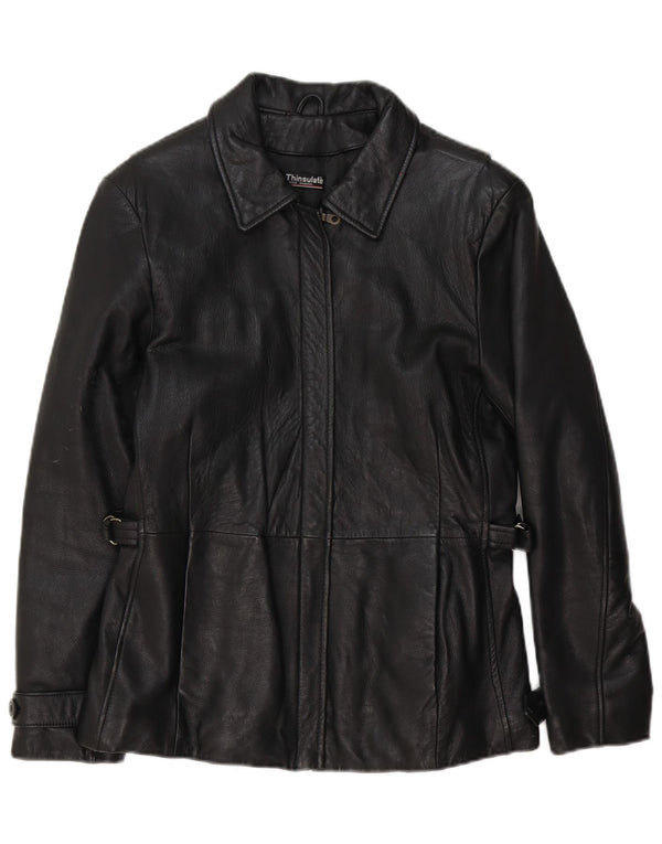Wilsons Damen Lederjacke UK 10 Small Black Classic