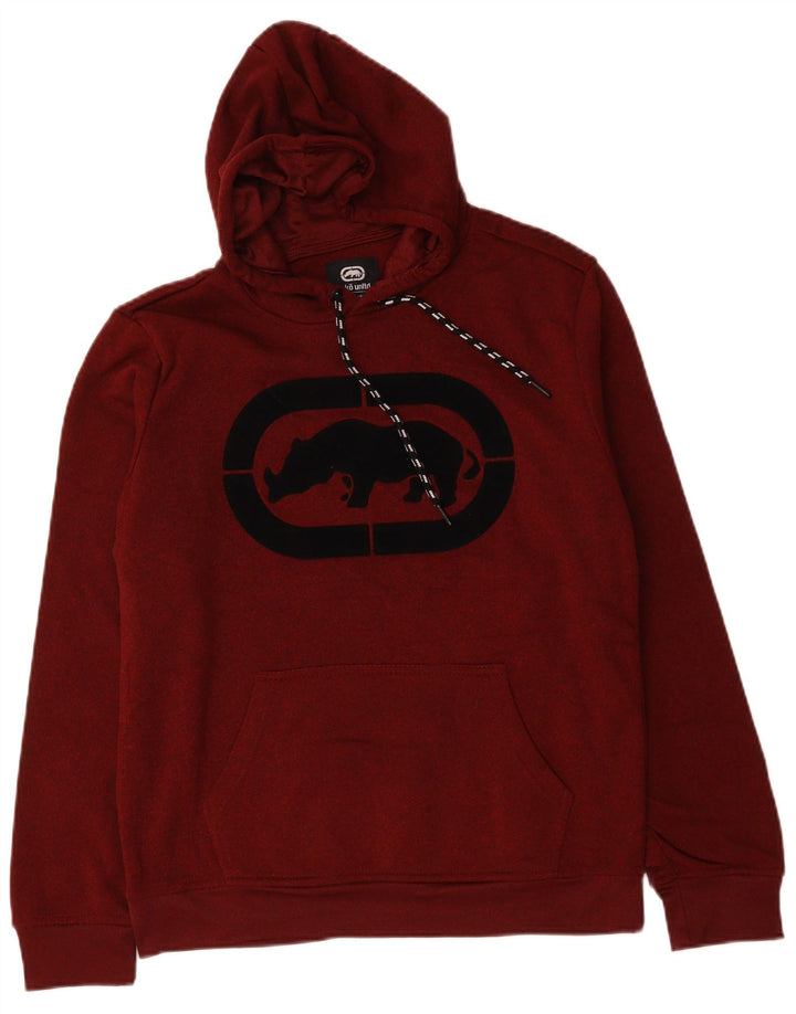 Ecko Unltd Herren-Kapuzenpullover mit Grafik, Größe S, Burgunderrot, Polyester