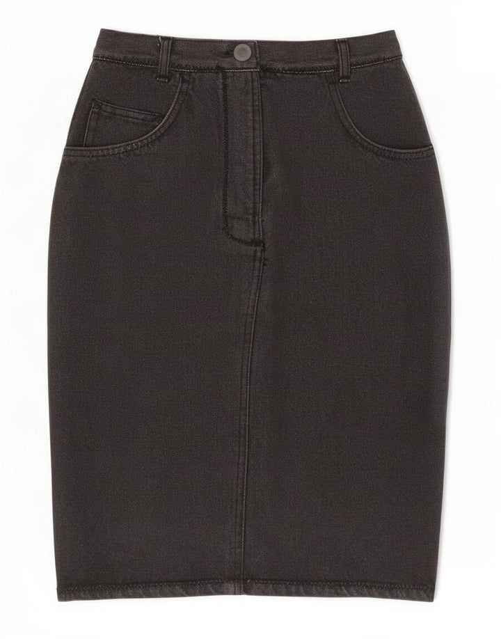 Vintage Damen Jeansrock Medium W28 Grau