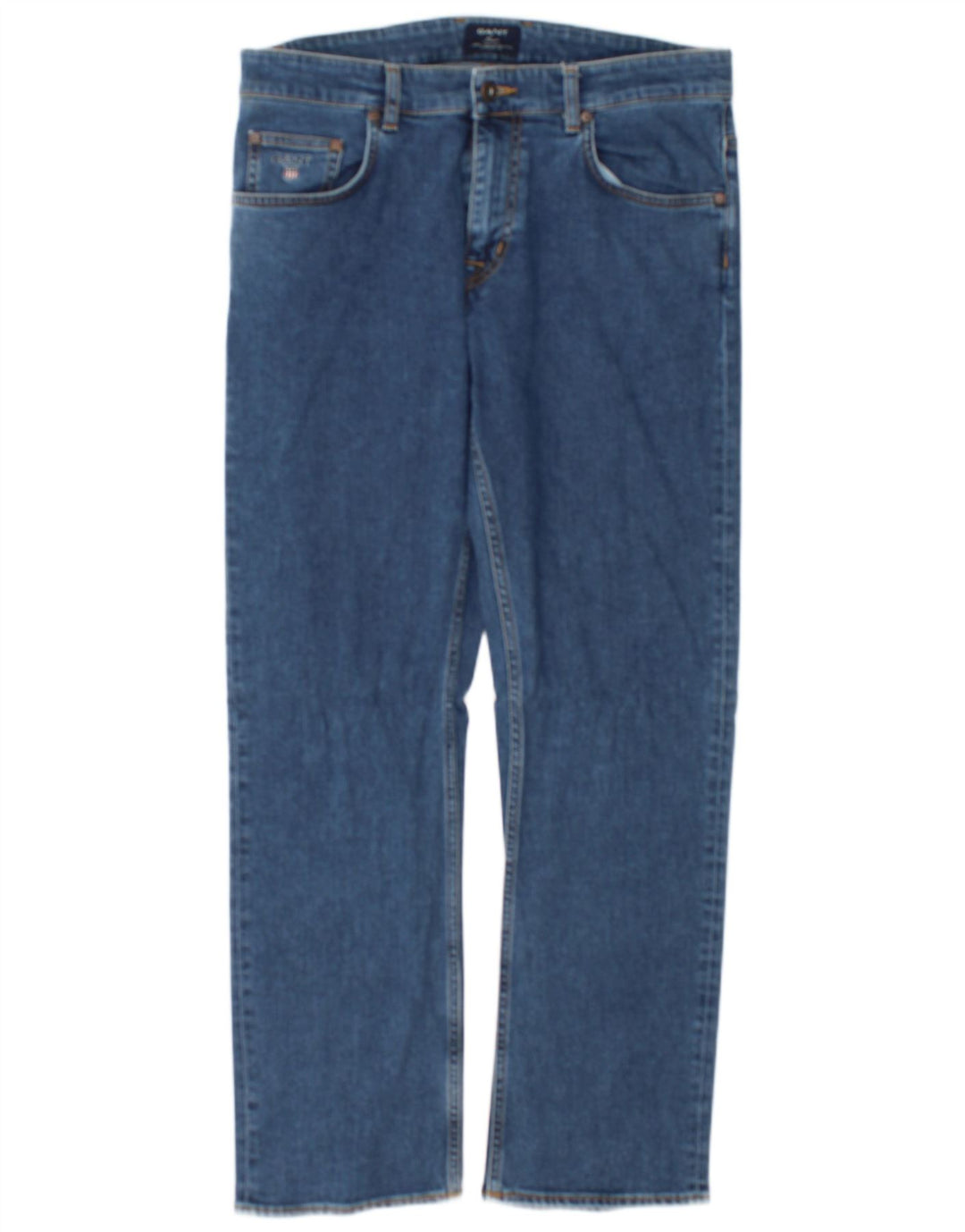 Gant Herren-Jeans mit normaler Passform, gerade Passform, W32, L30, Blau, Baumwolle