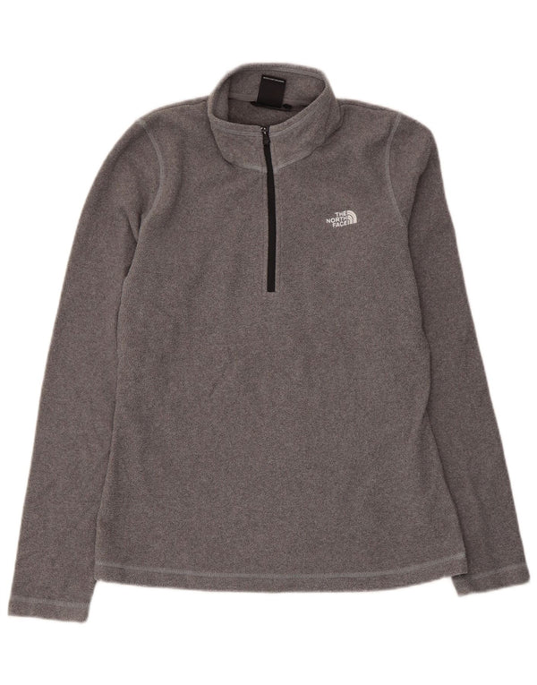 The North Face Damen-Fleecepullover mit Reißverschluss am Hals, UK 10, Größe S, Grau, Polyester