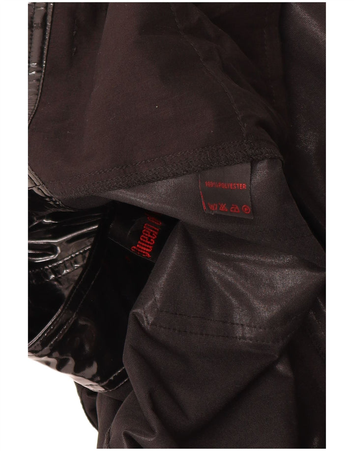 QUEEN OF DARKNESS Damen Maxi-A-Linien-Rock, Größe S, W28, Schwarz, Gothic