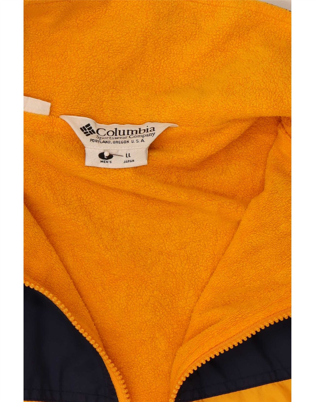 Columbia Herren-Windbreaker-Jacke, UK 40, Größe L, Gelb, Farbblock