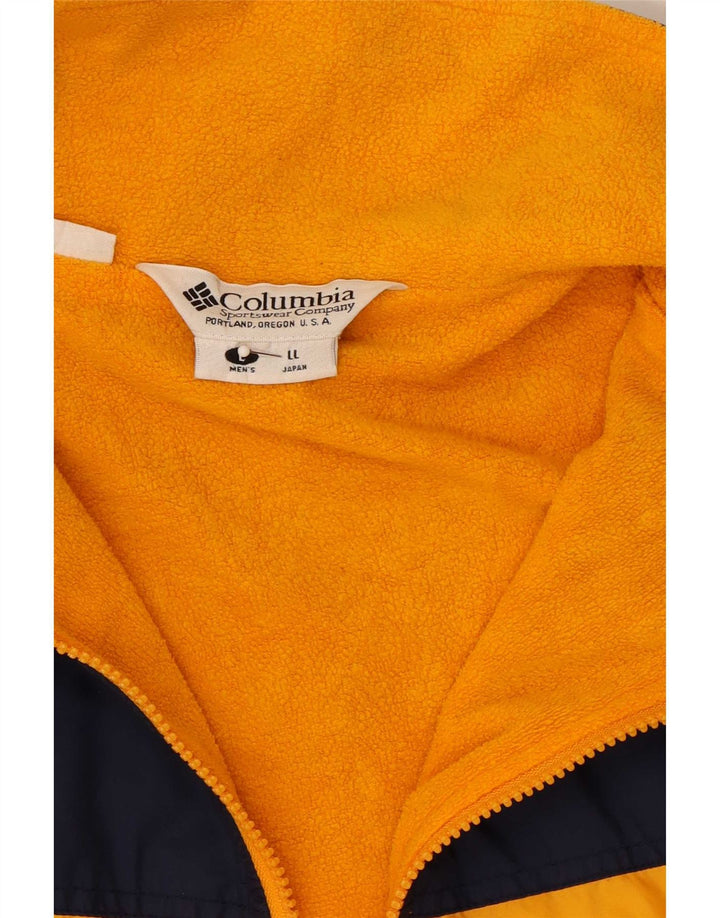 Columbia Herren-Windbreaker-Jacke, UK 40, Größe L, Gelb, Farbblock