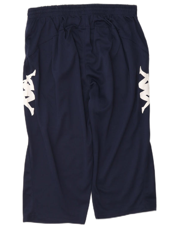Kappa Herren Grafik Bermuda Sportshorts XL Marineblau Polyester
