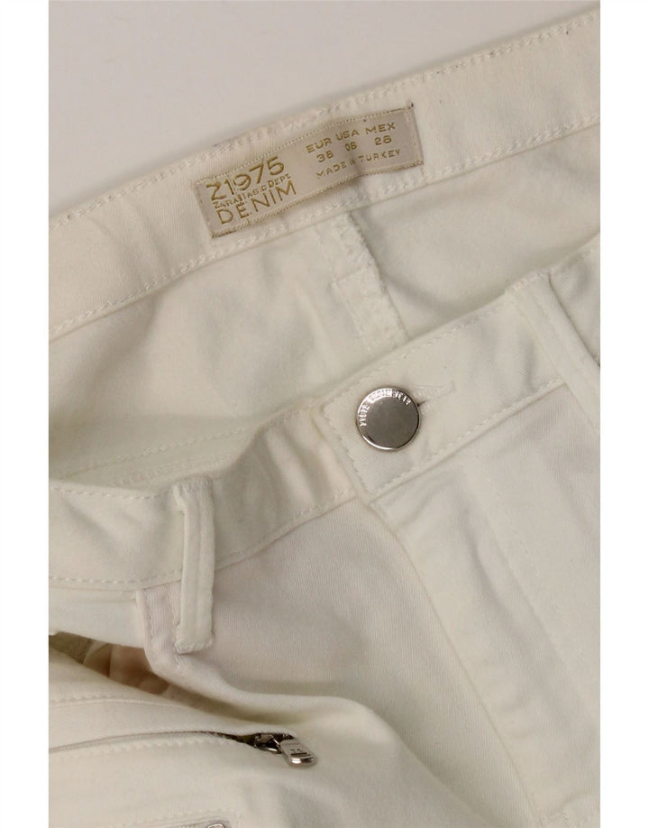 Zara Damen Skinny Jeans EU 38 Small W28 L28 Weiß