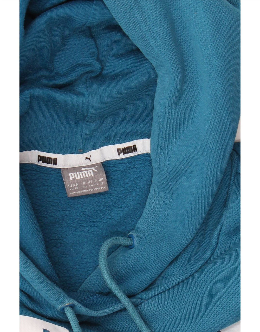 Puma Damen Graphic Hoodie Pullover UK 16 Large Blau