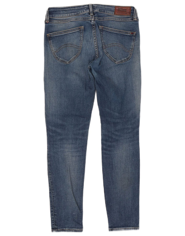 Tommy Hilfiger Damen-Jeans mit niedriger Taille, Röhrenjeans, W27, L25, blaue Baumwolle