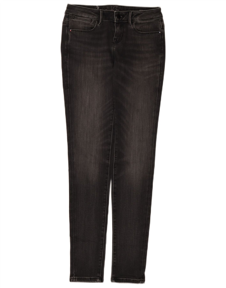Guess Damen Skinny Jeans W27 L30 Graue Baumwolle