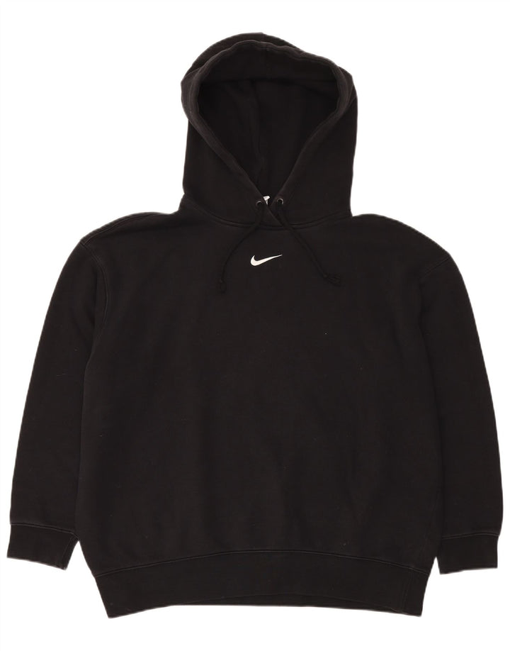 NIKE Herren-Kapuzenpullover mit lockerer Passform, mittelschwarze Baumwolle