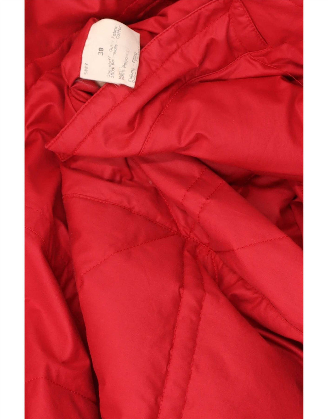 HEAD Damen Übergroßer, wendbarer, wattierter Mantel IT 48 XL, rote Baumwolle