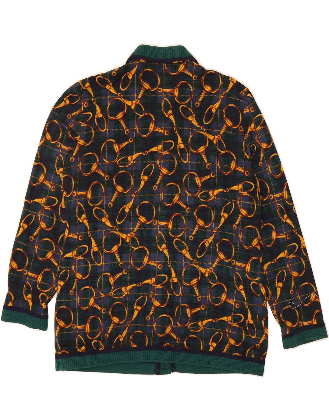 DOMINA Damen Strickjacke mit abstraktem Muster UK 20 2XL Grün
