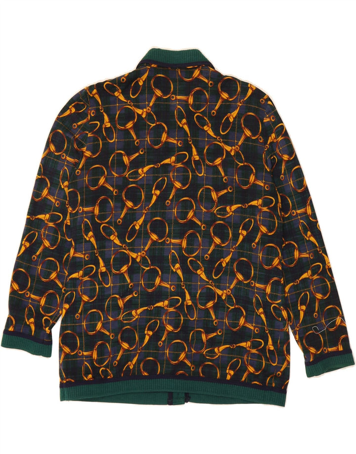 DOMINA Damen Strickjacke mit abstraktem Muster UK 20 2XL Grün