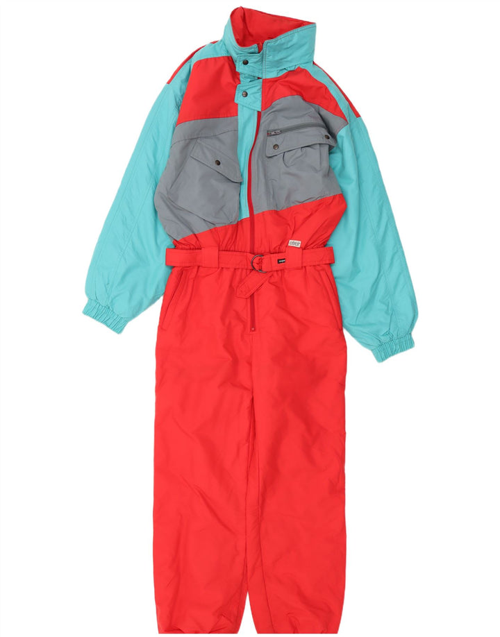 Etirel Herren-Skioverall mit Kapuze, klein, rot, Farbblock