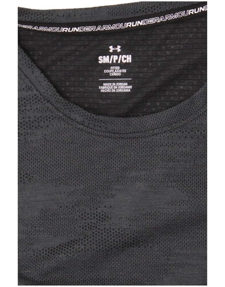 UNDER ARMOUR Damen T-Shirt Top UK 10 Small Grau