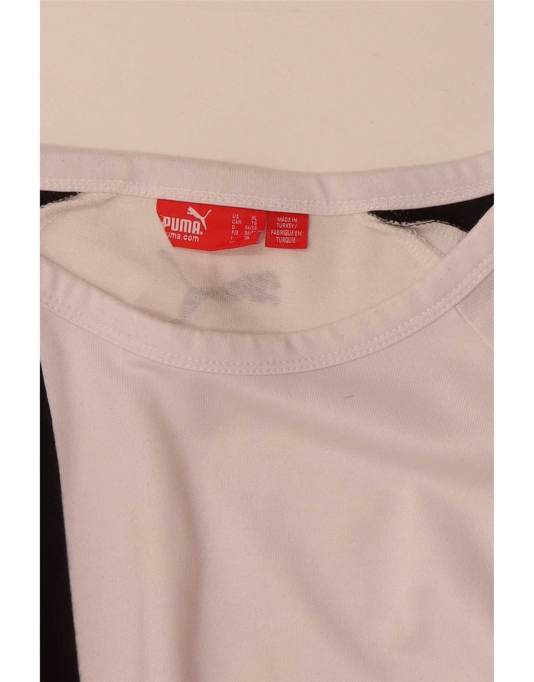 Puma Herren Top Langarm XL Weiß Farbblock