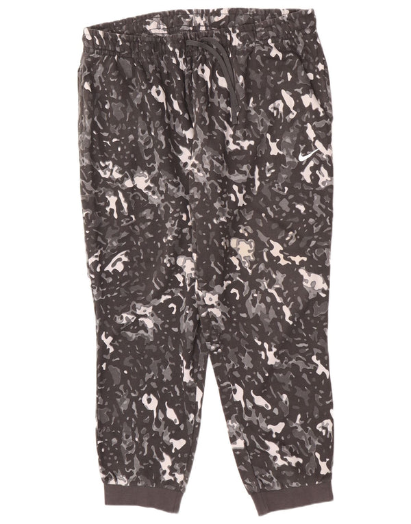 Nike Herren-Trainingshose, Jogginghose, Größe 2XL, graue Camouflage-Baumwolle