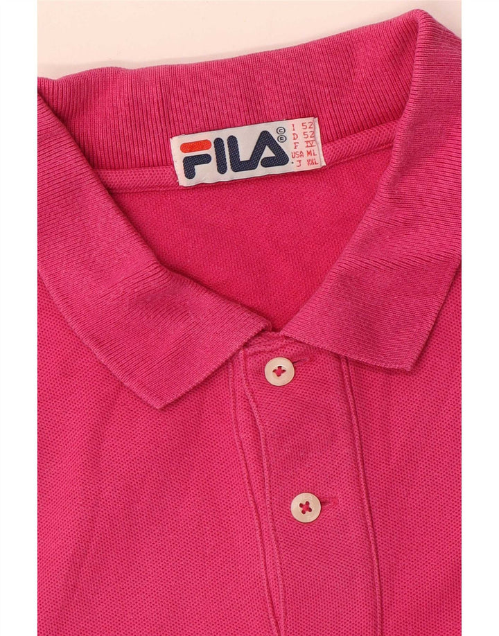 Fila Herren Poloshirt IT 52 Large Pink