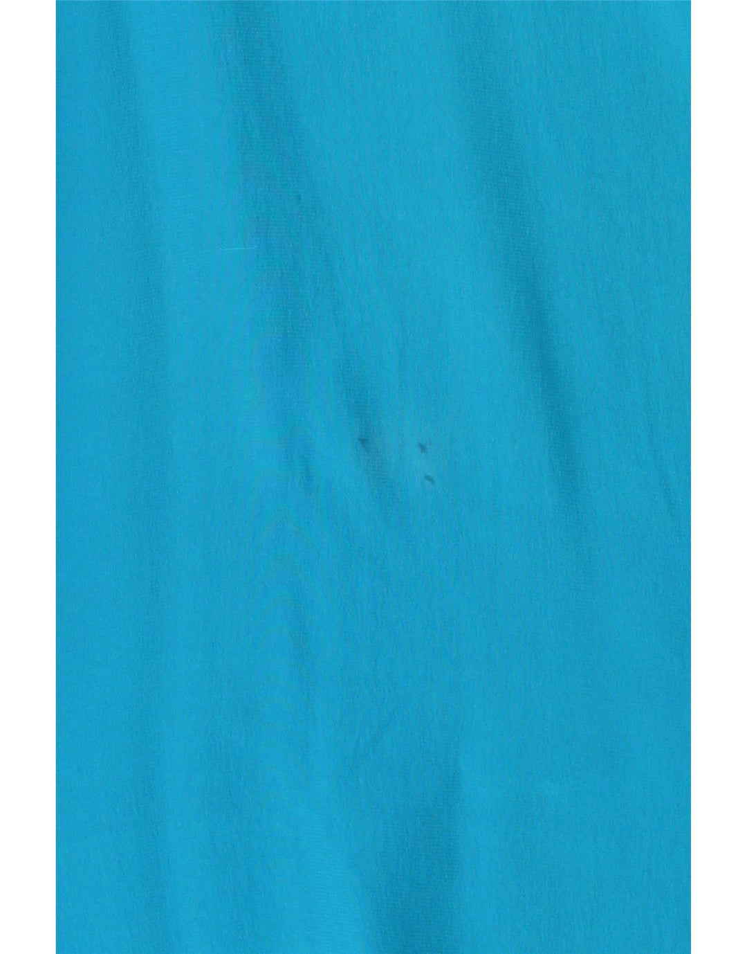 Vintage Damen Crop Ärmelloses Blusentop UK 14 Mittelblaue Seide