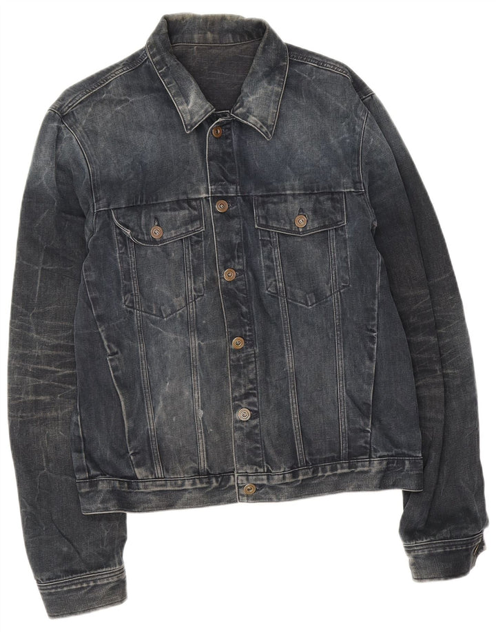 Calvin Klein Jeans Herren-Jeansjacke, UK 38, mittleres Marineblau, Farbblock