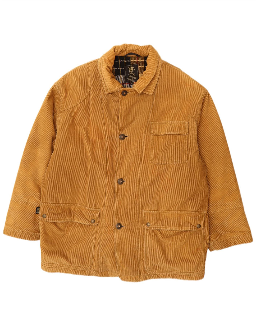 Fay Herren-Windjacke aus Cord, UK 38, mittelbeige Baumwolle