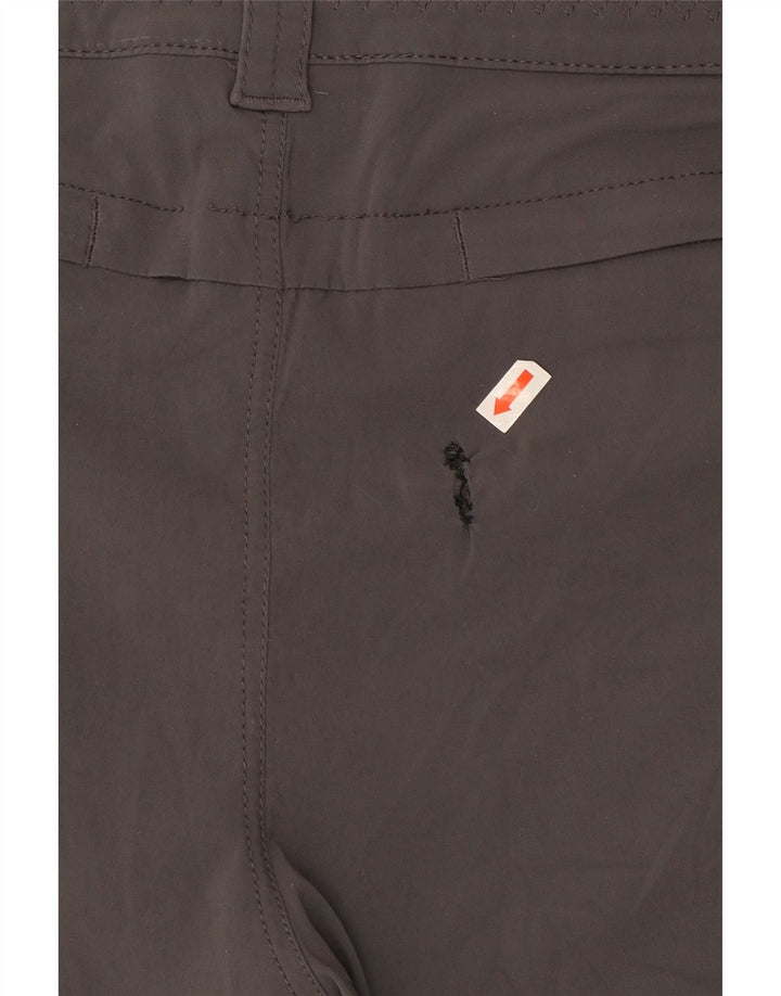 Eddie Bauer Damen Wandershorts US 10 Large W32 Graues Nylon