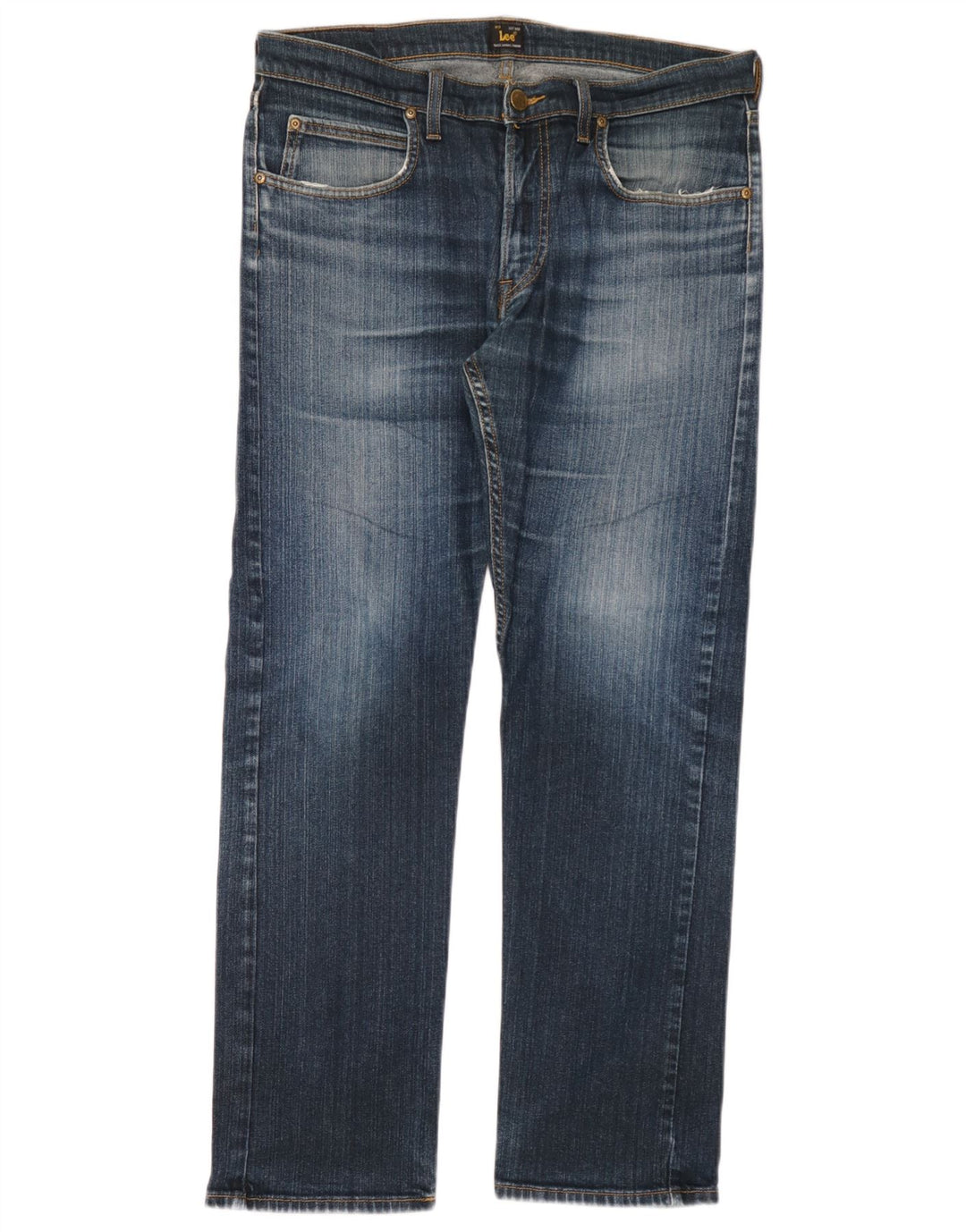 Lee Herren Blake Straight Jeans W33 L32 Blaue Baumwolle