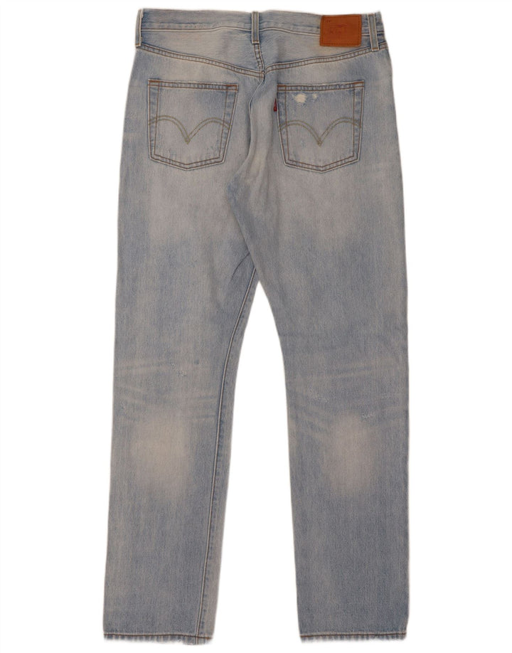 Levi's Herren Distressed Slim Jeans W29 L32 Blaue Baumwolle