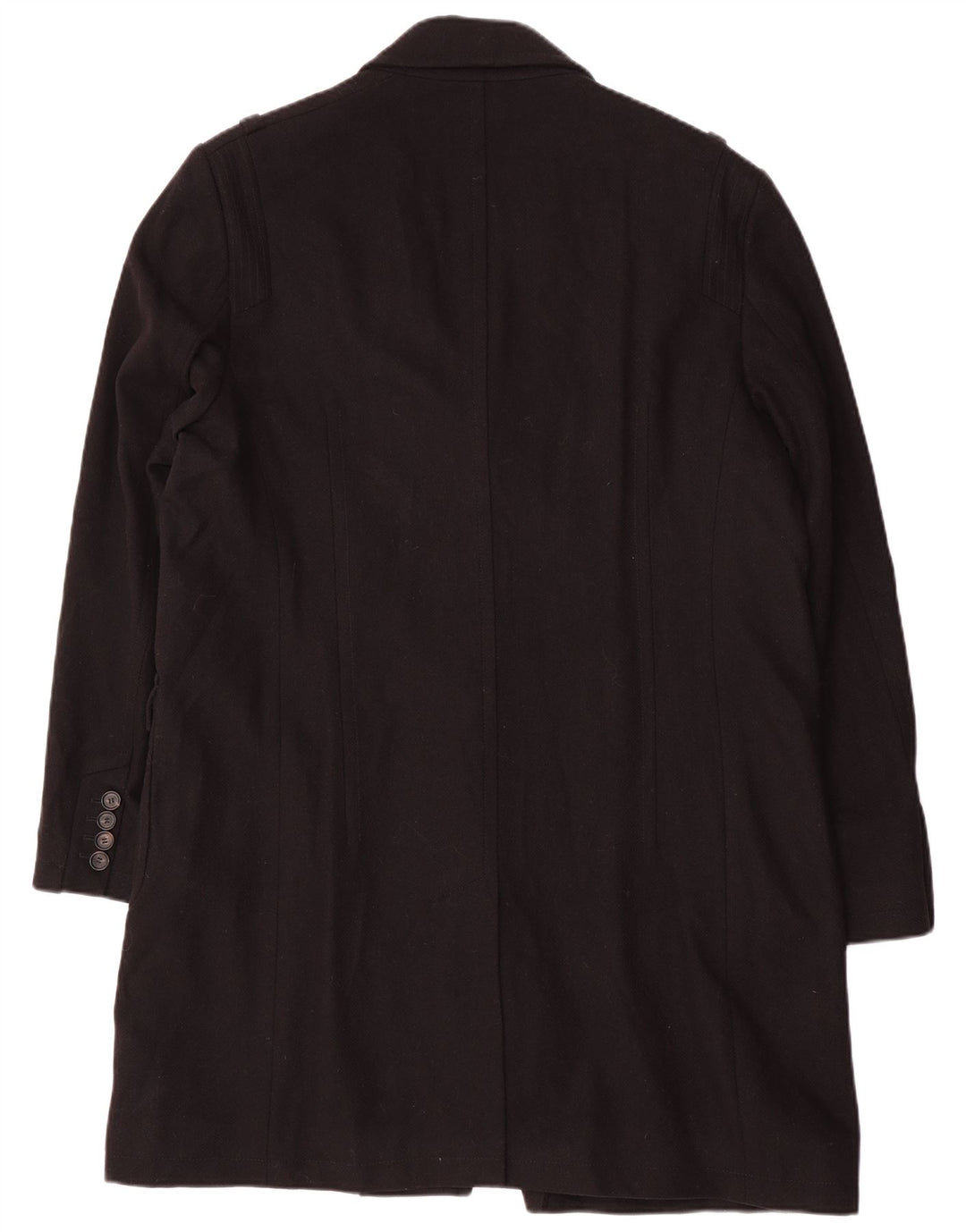 Reiss Herrenmantel UK 44 2XL Marineblaue Schurwolle