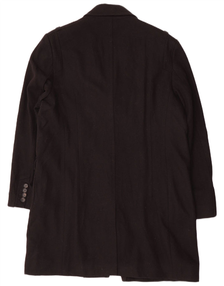 Reiss Herrenmantel UK 44 2XL Marineblaue Schurwolle