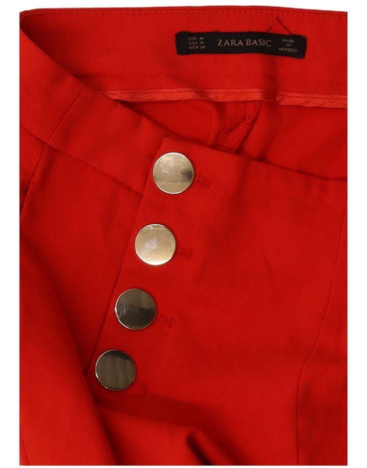 Gerade Freizeithose für Damen von Zara, mittelgroß, W28, L34, Rot