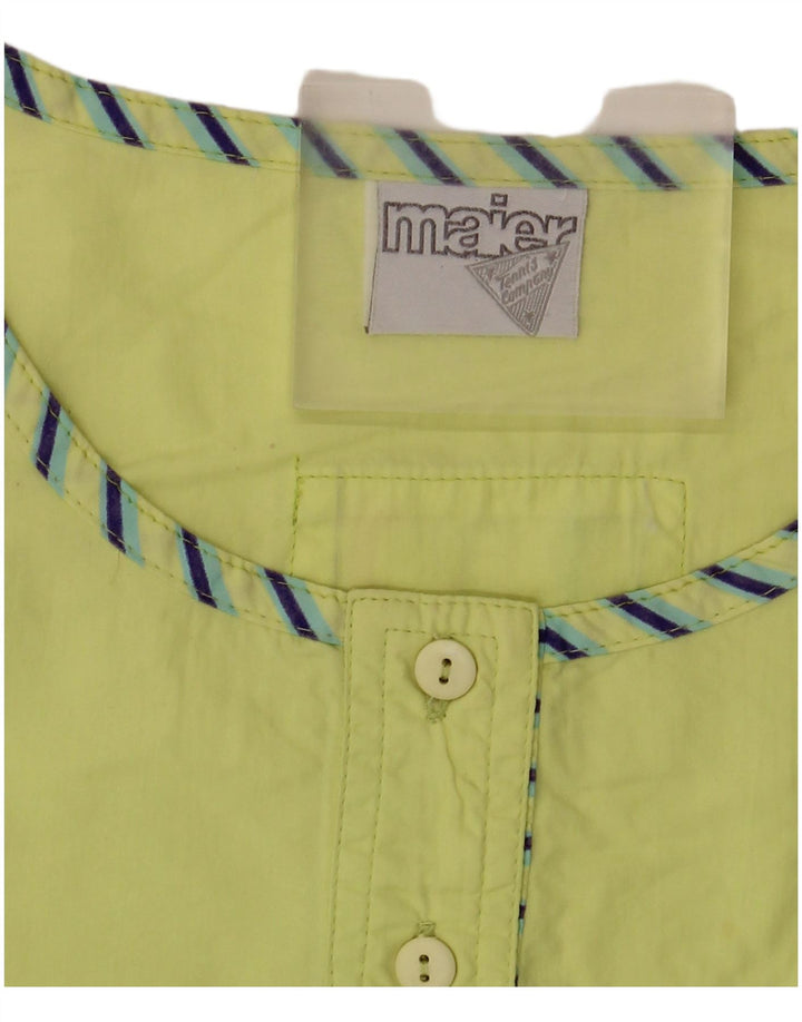 Maier Womens Graphic Bluse Top EU 40 mittelgrüne Baumwolle