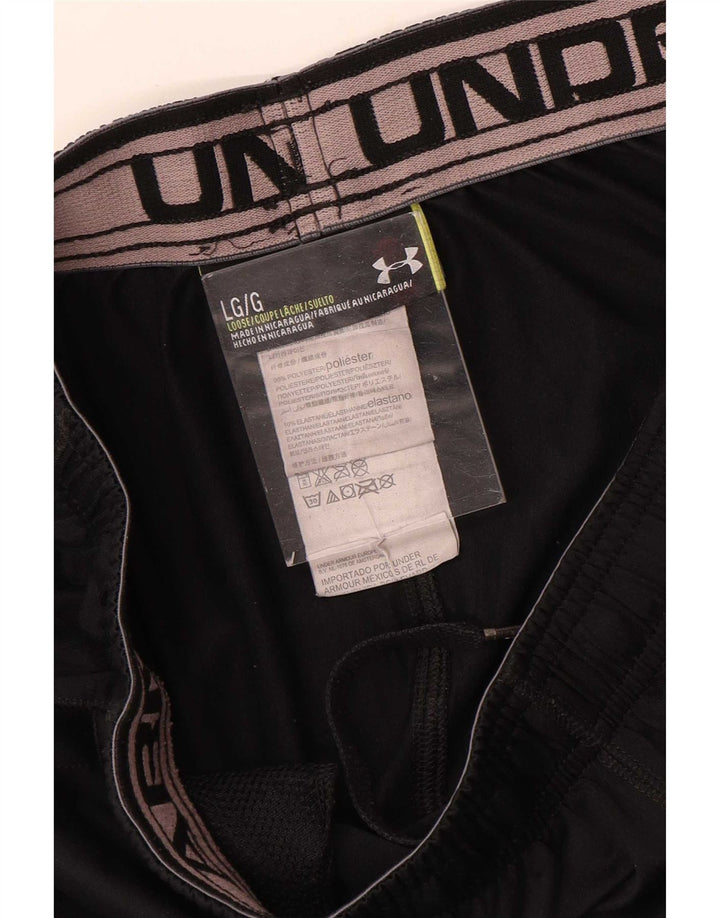 Under Armour Herren-Sportshorts, großes, schwarzes Polyester