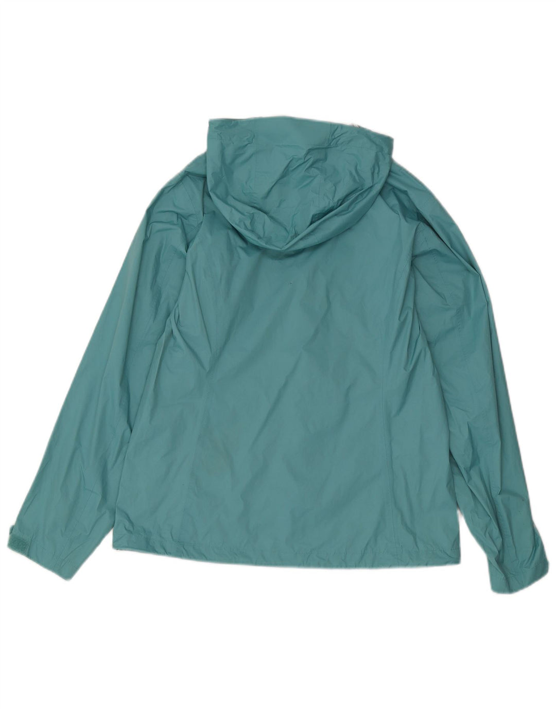 Eddie Bauer Damen-Regenjacke mit Kapuze, UK 14, mittelblaues Nylon