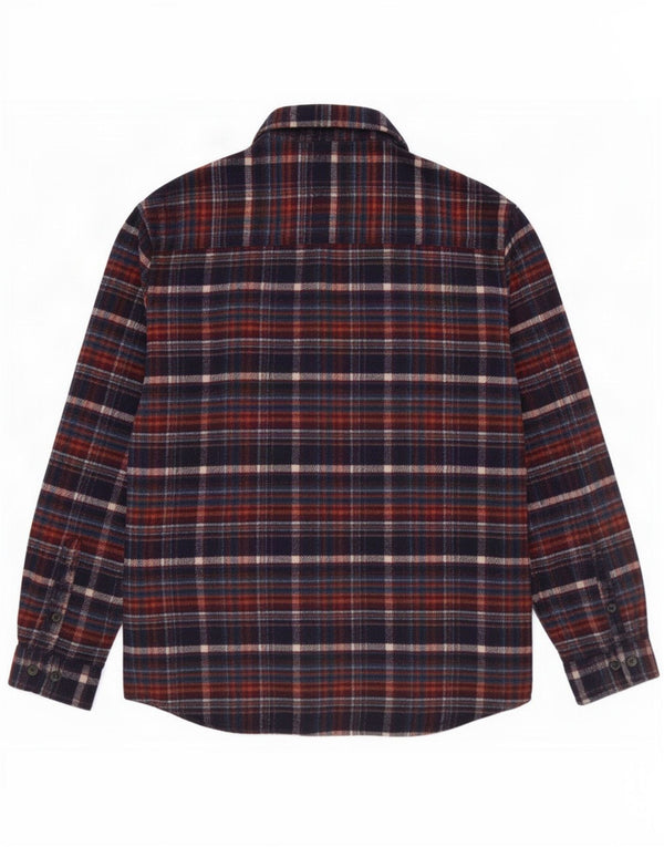 Paul Galvin Mens Flannel Shirt Medium Multicoloured Check Polyester