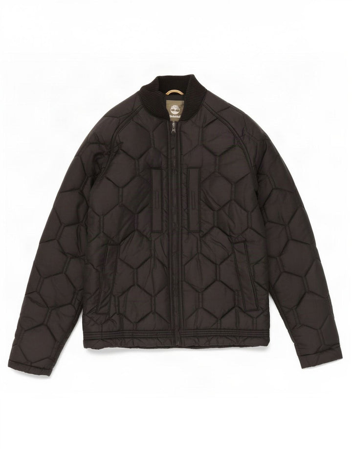 Timberland Herren Steppjacke UK 36 Small Schwarz Nylon