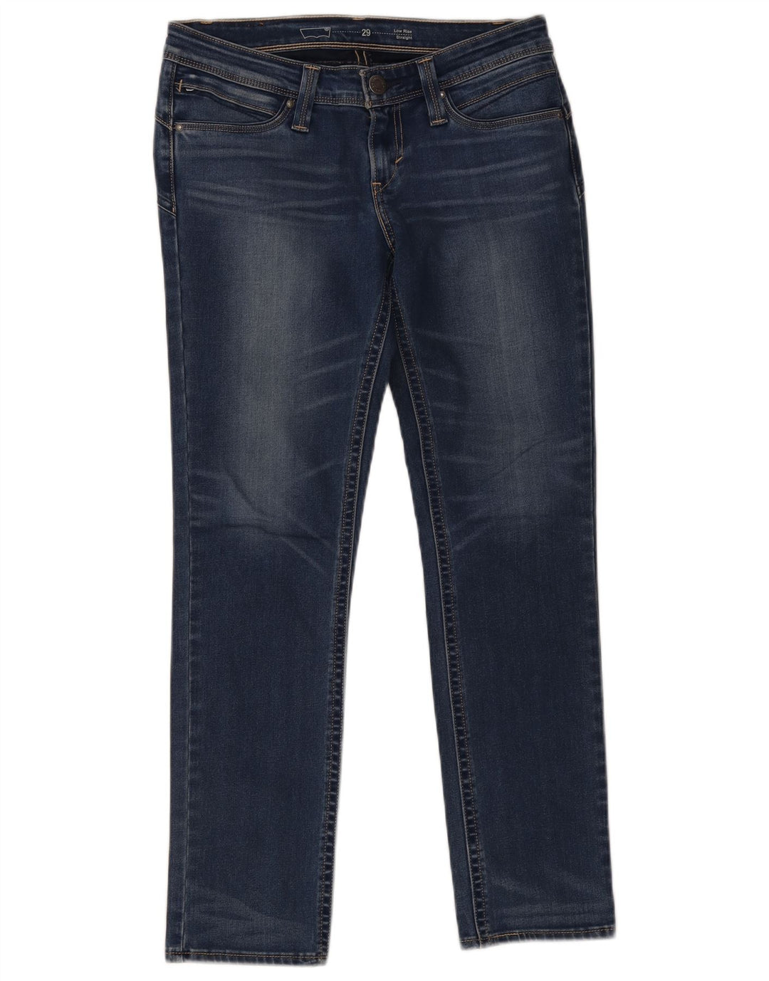 Levi's Damen-Jeans mit niedriger Taille, gerade, W29, L30, blaue Baumwolle