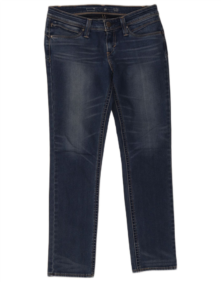 Levi's Damen-Jeans mit niedriger Taille, gerade, W29, L30, blaue Baumwolle