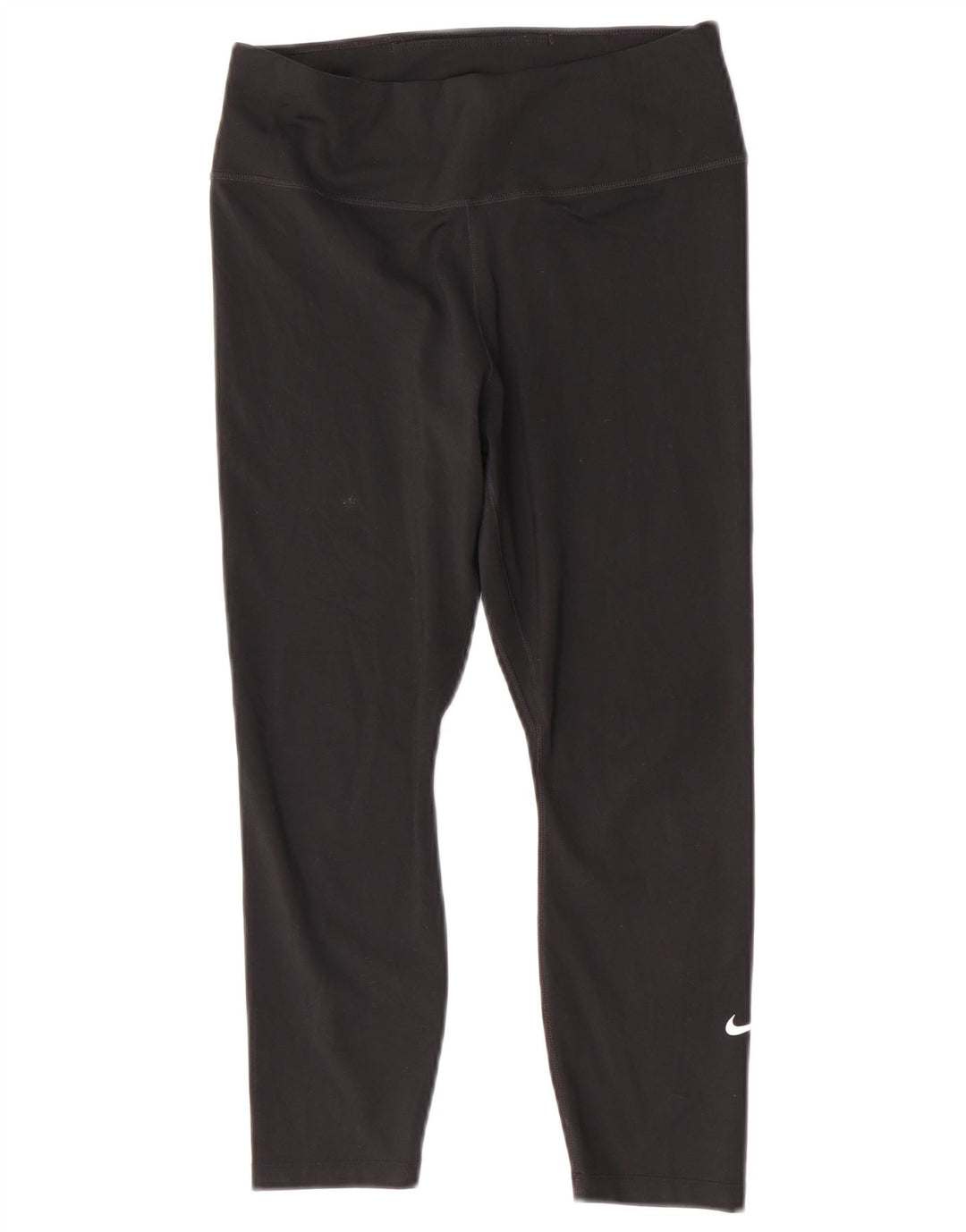 Nike Damen Dri Fit Capri Leggings UK 12 Medium Schwarz Polyester